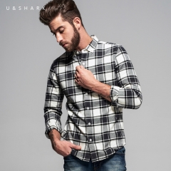 Men Long Sleeve Casual Shirt Camisas