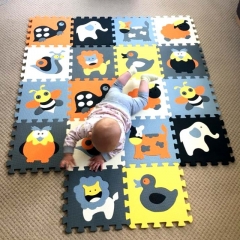 MEIQICOOL 30*30*1cm Educational Baby play Mat