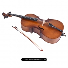 High Quality 1/2 Wooden Cello Matte Finish