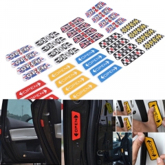 4Pcs Auto Car Door Open Warning Stickers