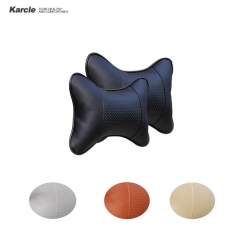 Karcle 2 PCS PU Leather Car Neck Pillows