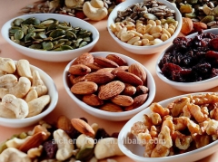 dry roasted and salted mixed nuts snacks