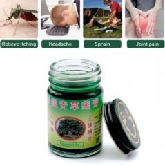 50g Thai Balm Green Herbal Muscle Joint Sprain Aching Cream Cool Cold Headache Summer Anti-Mosquito Cream