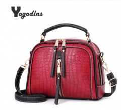 Luxury Stone pattern women's handbag fashion designer shoulder messenger bag ladies pu leather shell bag Bolsas Feminina