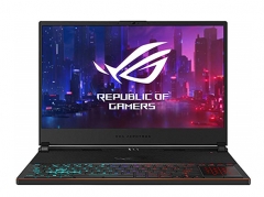 ASUS 华硕 ROG Zephyrus S 超薄游戏笔记本电脑，15.3英寸144Hz IPS型FHD，GeForce RTX，英特尔酷睿i7-8750H，16GB DDR4，512GB PCle NVMe SSD，Aura Sync RGB，Windows 10 64位，GX531GW-AS76 0.62英寸薄